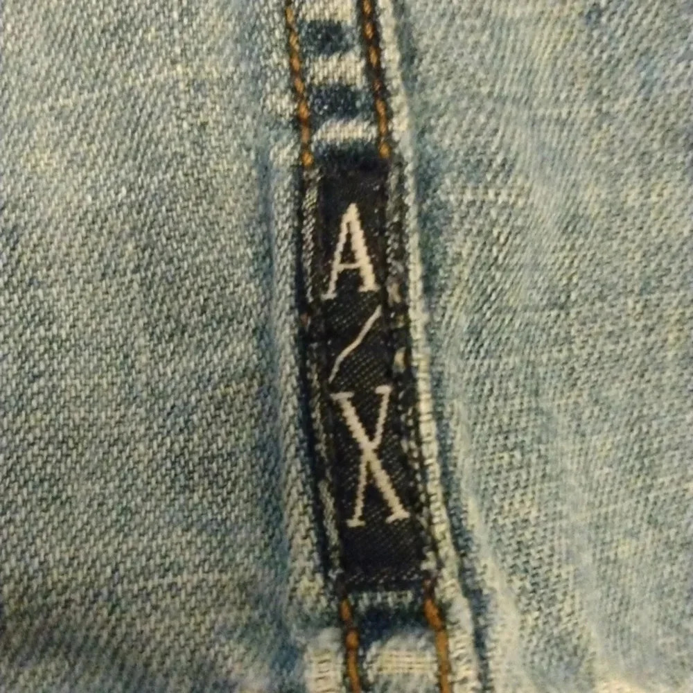 Armani Exchange UPCYCLED Distressed Washed Denim Vest-Jean vest-Unique-Patched - Picture 7 of 16